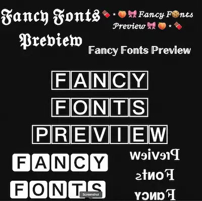 Fancy Fonts Preview Image
